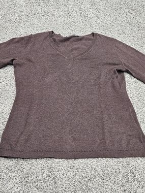 Alashan Everyday V-Neck Sweater in Brown